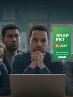 People reviewing SNAP EBT policy changes for January 2026 on a digital screen, emphasizing benefit maximization.
