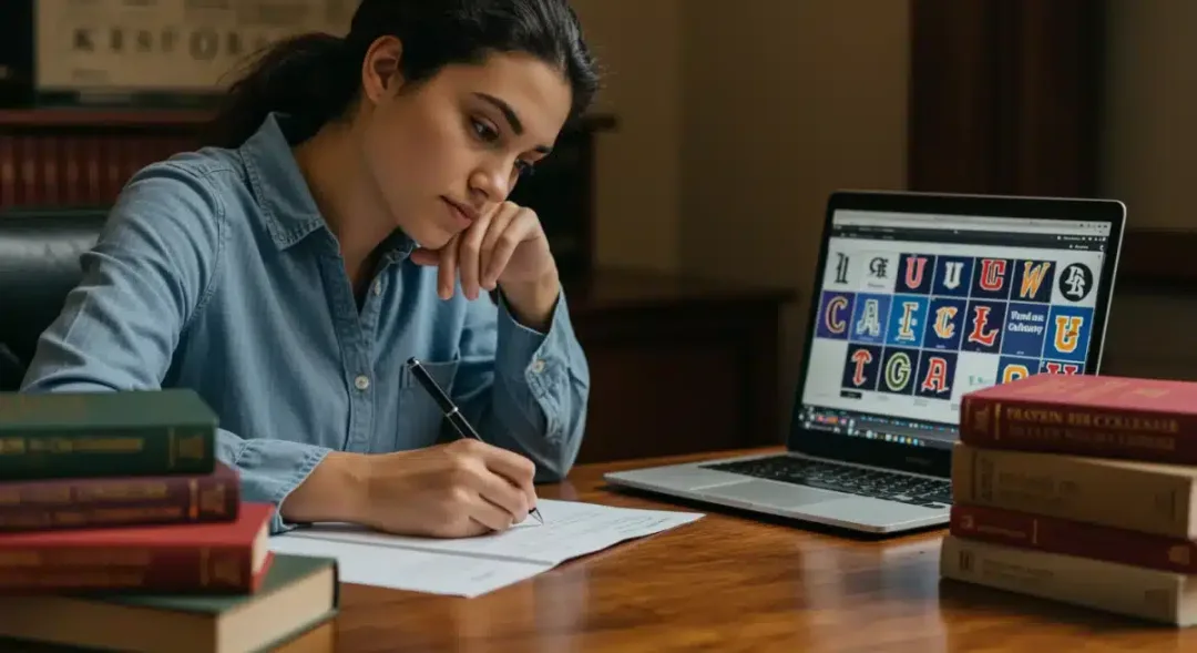 Student writing a compelling college application essay
