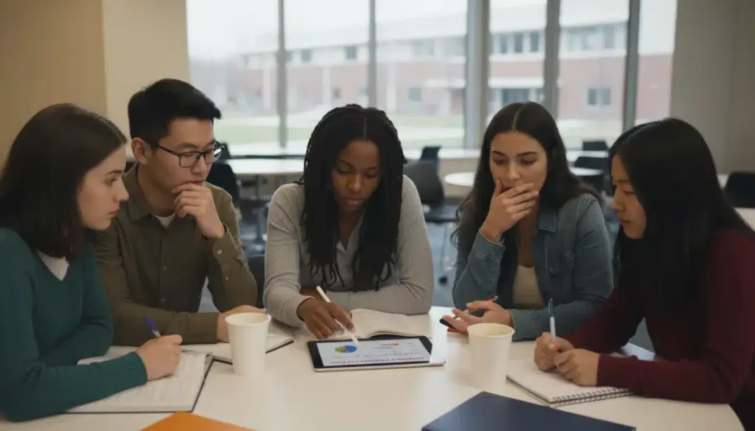 Students discussing federal student loan policy changes