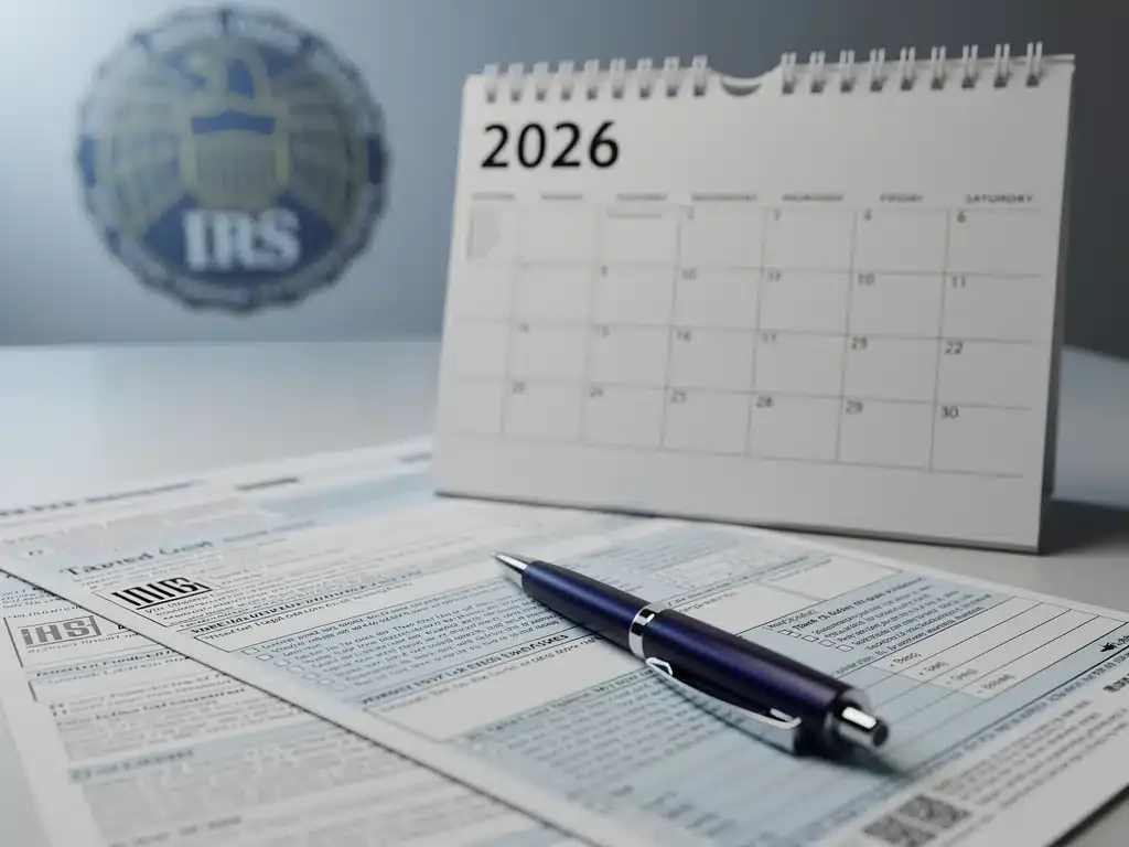IRS 2026 Tax Code Revisions calendar and tax forms