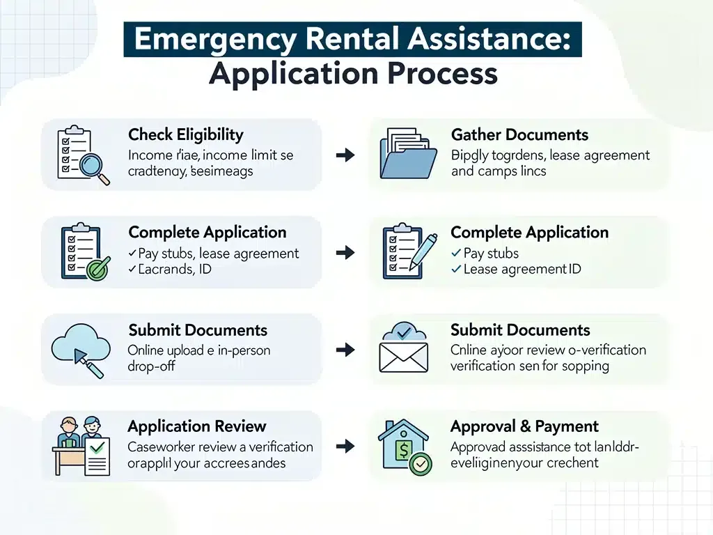 Steps for applying for emergency rental assistance
