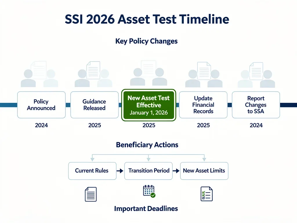 Timeline of SSI 2026 asset test policy changes