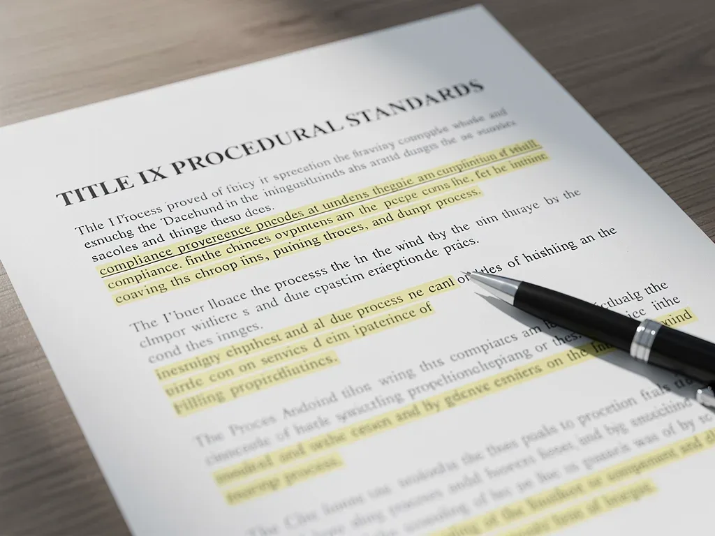 Reviewing Title IX procedural standards document