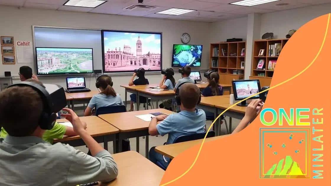 Different applications of virtual reality in schools