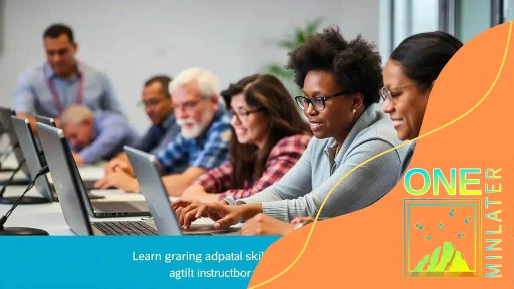 Digital skills programs for adults in mid-career transitions