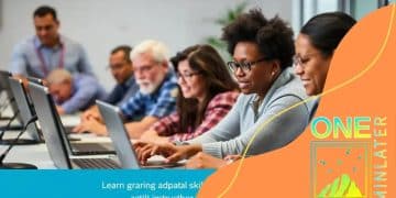 Digital skills programs for adults in mid-career transitions