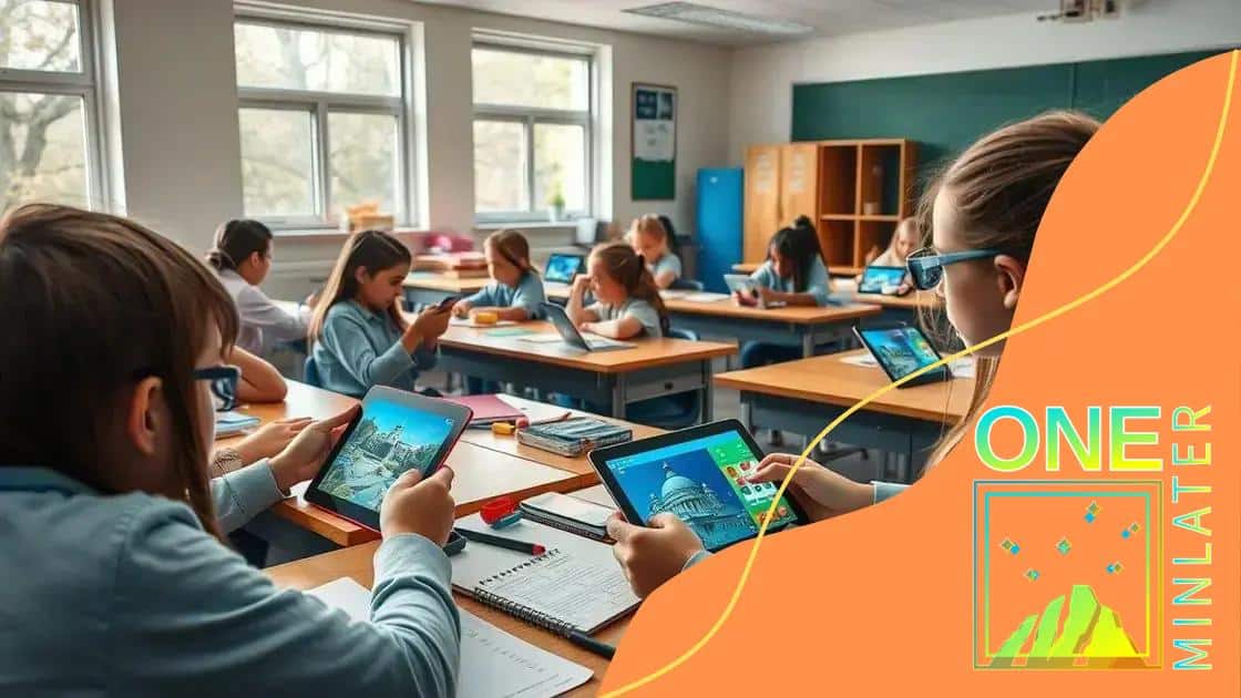 Examples of AR applications in classrooms