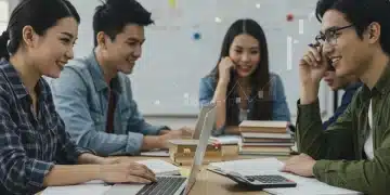 Students learning in a classroom, representing the beneficiaries of education tax credits.