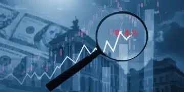 Financial chart showing a 0.4% inflation increase in February 2026, federal report confirmed