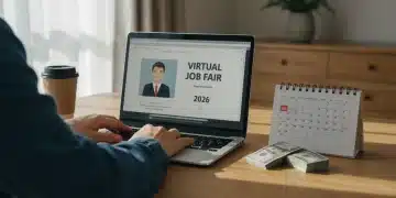 Job seeker reviewing unemployment benefits information on a laptop in 2026