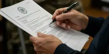 Veteran reviewing 2026 VA disability benefit application documents