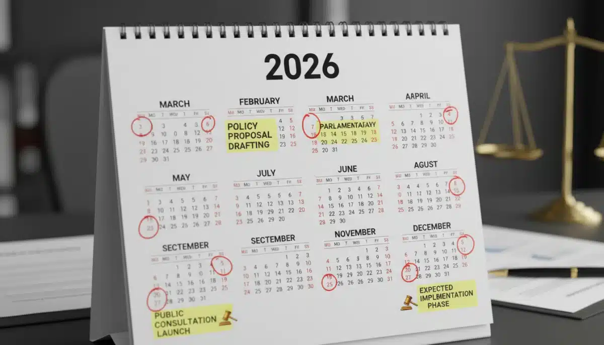 Calendar highlighting 2026 dates for immigration policy implementation.